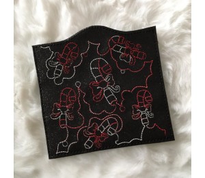 Stickdatei ITH - Einsteckhüllen Christmas Backgrounds quadratisch